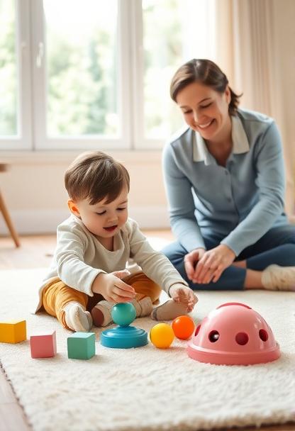 Ergotherapie Frühförderung Kind spielt